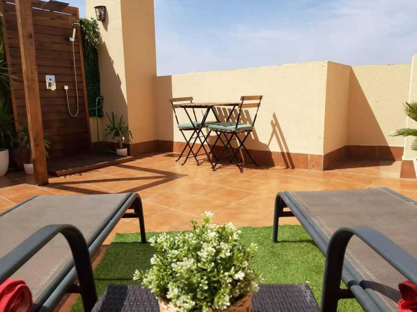 Ático Dos Terrazas Málaga Centro — balance & terrace