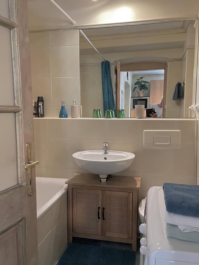 Buda Hills villa apartment — bathroom