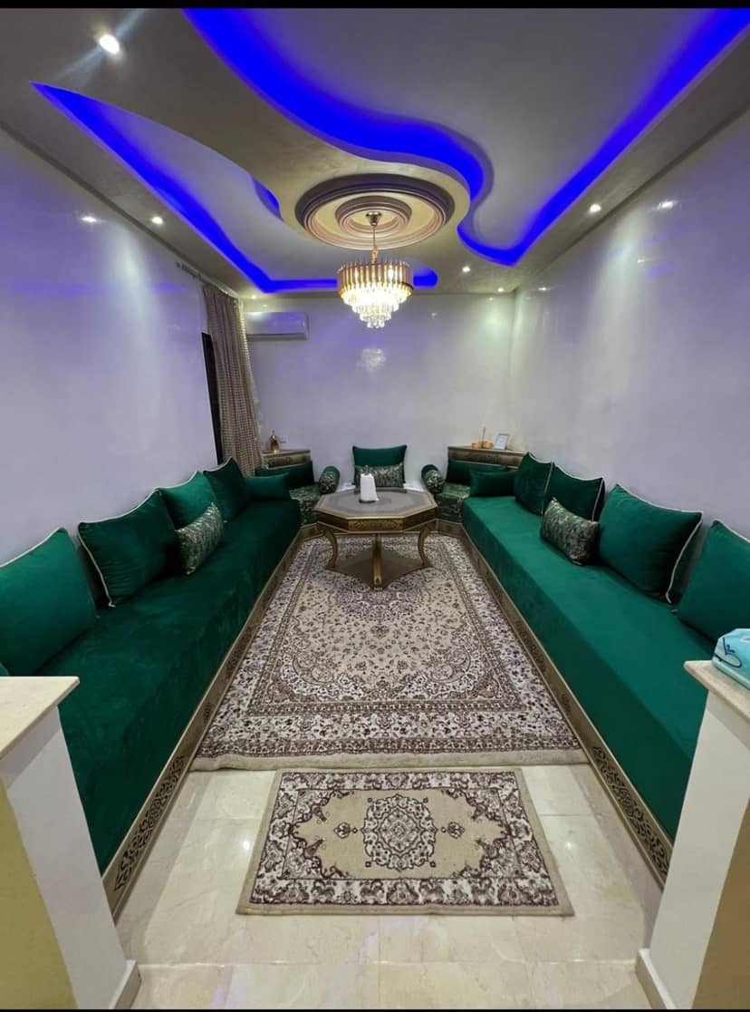 Superbe Appartement proche centre marrakech, neuf tout équipé — lounge